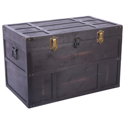 Leor Manufactured Wood Vintage Trunk