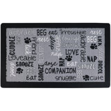 Pet Bowl Placemat, Feeding Mat For Dog & Cat - Thin, Absorbent, Waterproof, Machine Washable