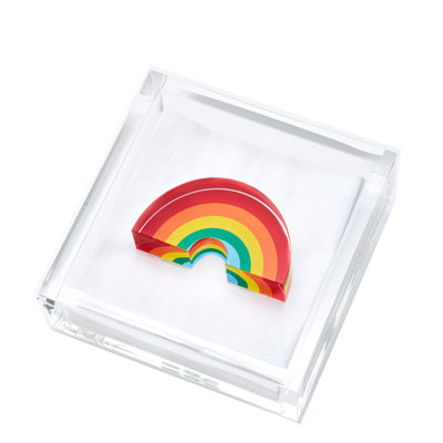 Porte-serviette plat en acrylique