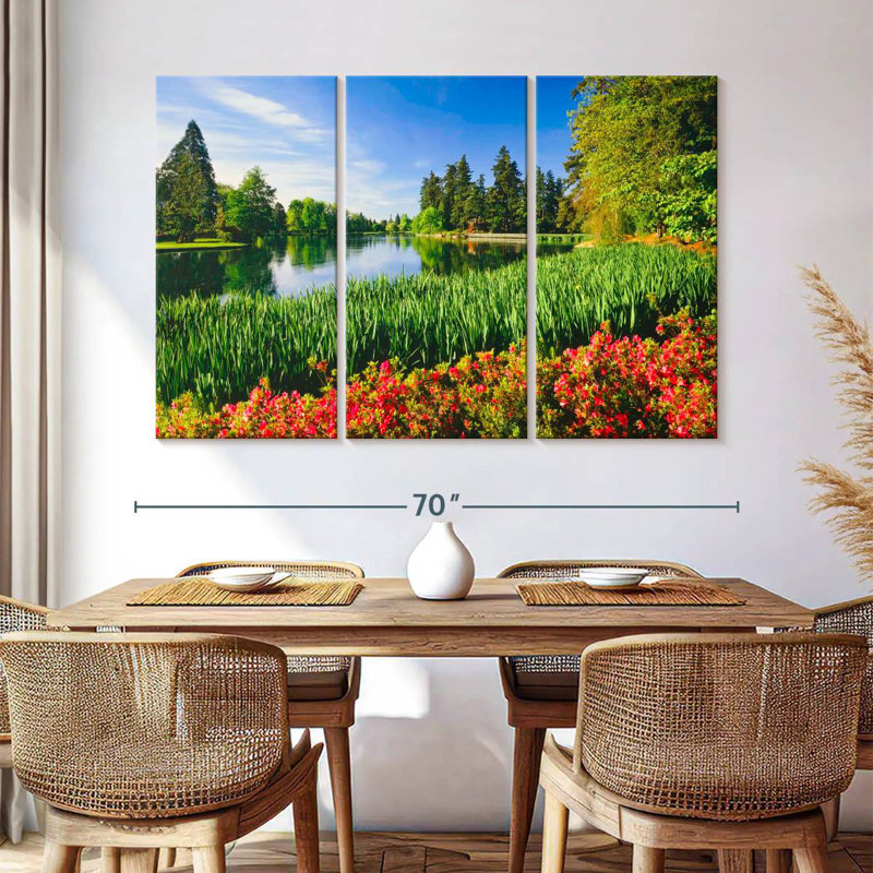 Champ de fleurs Alvord Silver Falls, H 42 po x l 65 po