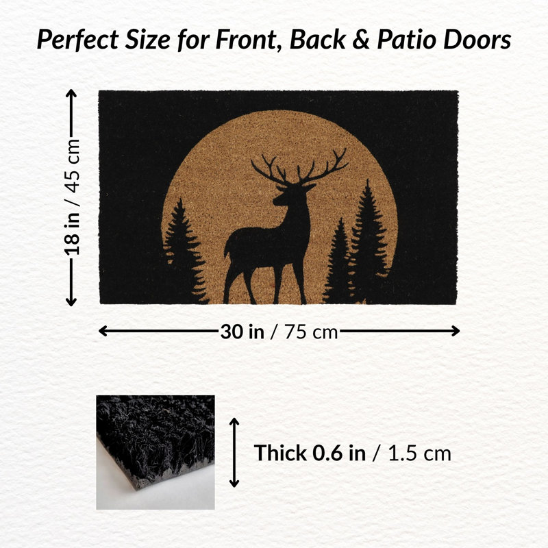 Paillasson Renne Coir 30 x 18 pouces