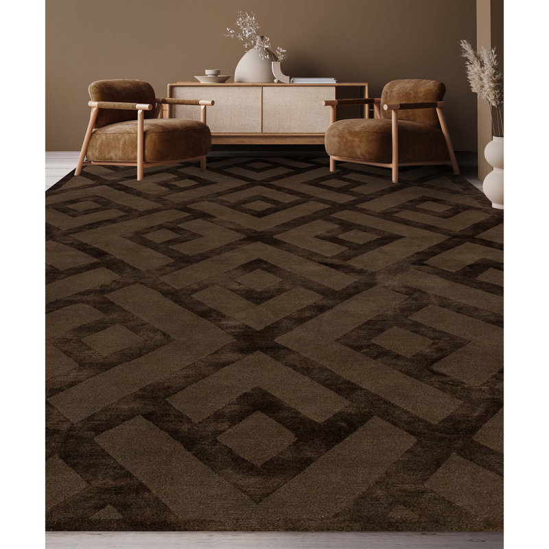 Geometric Area Rug, Rectangle 3' x 5'
