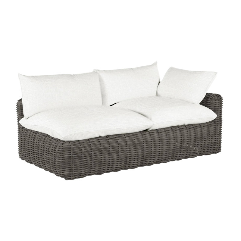 Canapé modulaire Montecito N-Dura, Dentelle Rollo, Welt, Gris ardoise