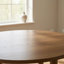 Billie Dining Table, Brown Wood Frame, Cross Legs, Round 46 Inch