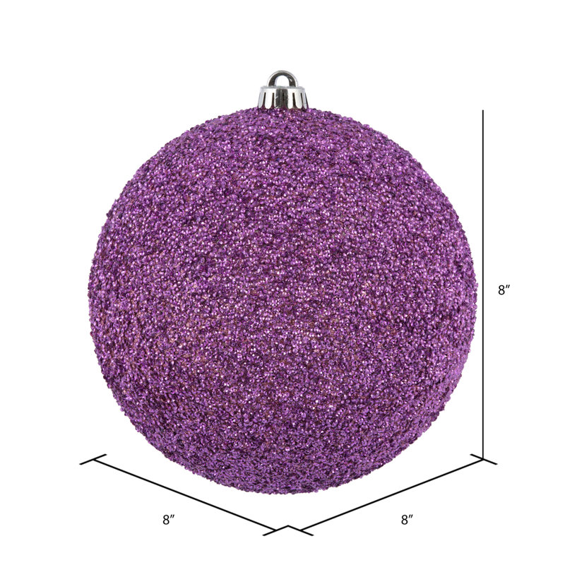 Ornement boule perlé, Mauve