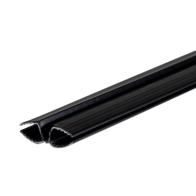 Charnière en plastique polypropylène noir 3/8 po Outwater - longueur de 12 pi coupée à (4) pièces de 36 po
