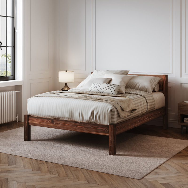Euan Bed Frame, Twin, Espresso Wood