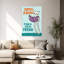 Art mural contemporain chat fantaisiste-129090454