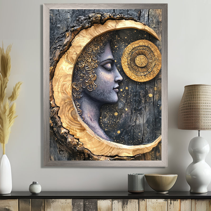 Munsell - reproduction d'art sur toile, H 20 po x l 12 po, Picture Framed, Argent argent