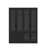63" Glass Door Display Bookcase Cabinet With LED Lighting-1505938588
