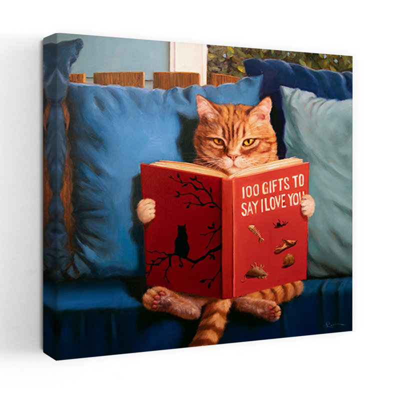 Amour, art urbain contemporain, chat, H 18 po x l 18 po