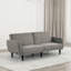 Canapé futon contemporain l 81,4 po, gris