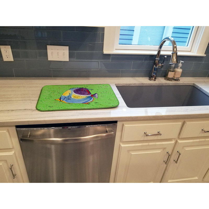 Tapis tropical pour le séchage des poissons, Vert