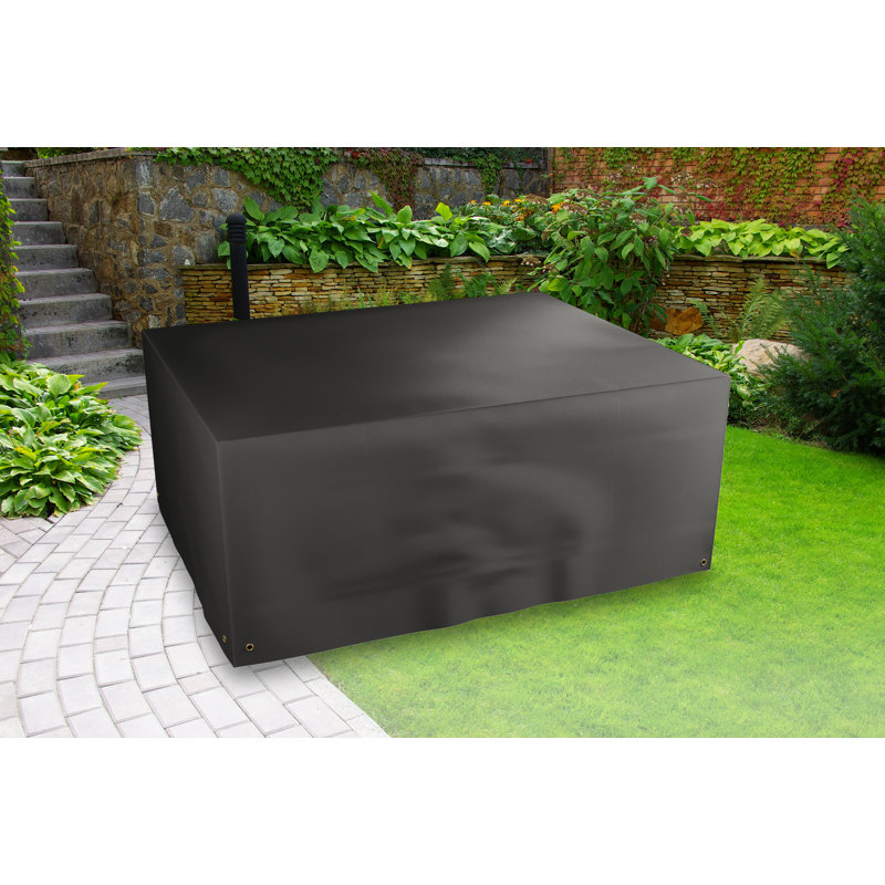 Outdoor Patio Table Cover, 71cm H x 196cm W x 114cm D, Charcoal