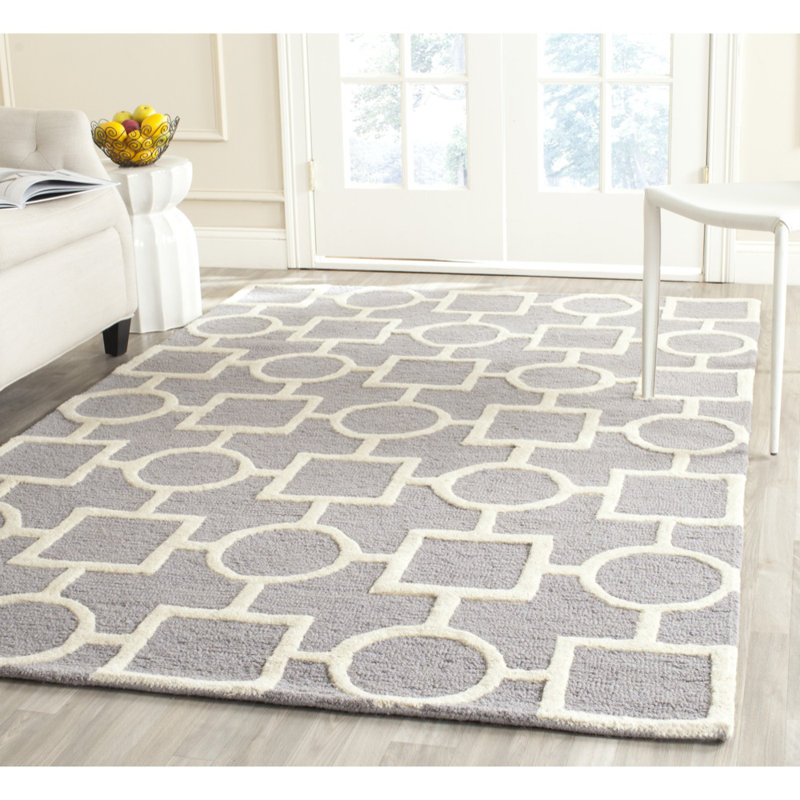 Cambridge Hand Tufted Wool Geometric Rug, 8' x 10'