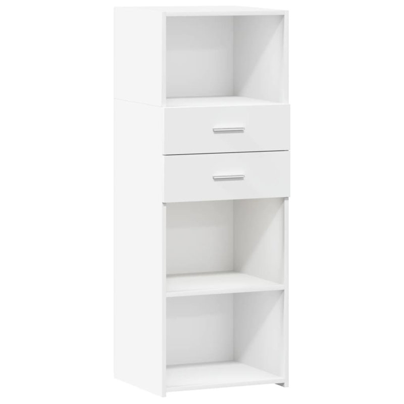 Shanesia 124 cm H x 45 cm W Bookcase, White