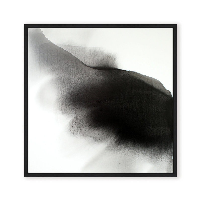 Abstract The Darkness Always Leads to Light by  - Picture Frame Graphic Art, 12" H x 12" W x 2.375" D, Black