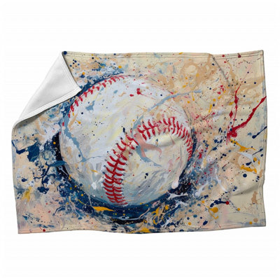 Baseball Sports Machine Printed Throw Blanket