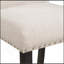 Ensemble de table de salle à manger 5 pièces en faux marbre avec 4 coussins épais, blanc / beige + noir