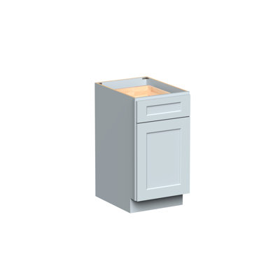 DL Cabinetry (prêt à assembler) armoire de style Shaker de 9 à 21 po de largeur l 18 po x H 34,5 po x P 24 po - gris tourterelle
