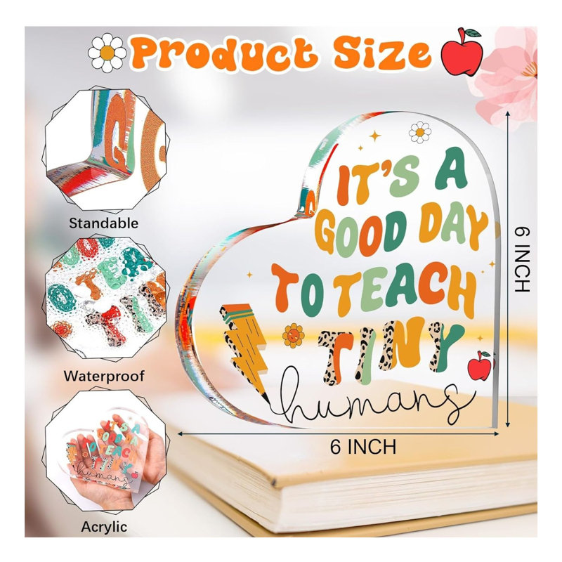 Presse-papier en cristal Good Day To Teach