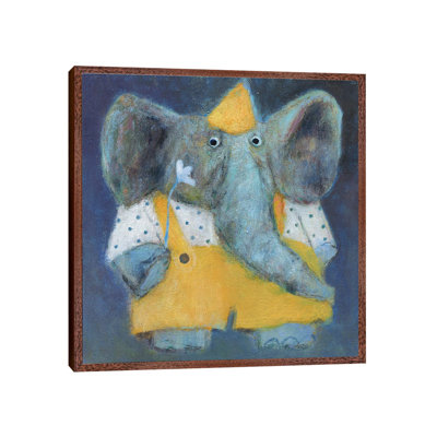 The Elephant in the Party Hat 1 Piece Painting on Canvas