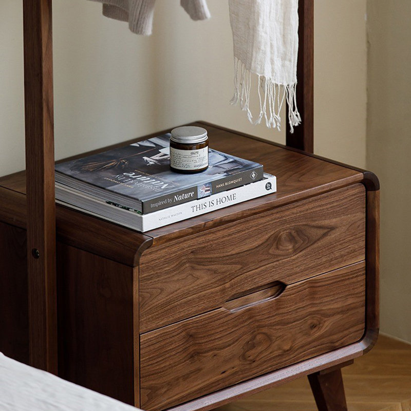 Black Walnut Coat Rack MortiseTenon Drawers