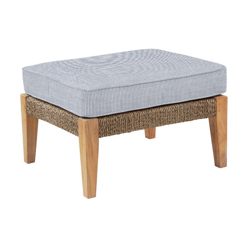 Hadley Outdoor Ottoman, Hadley Hemp, Perigold Replay Sea
