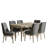 Dorlene 7-Piece Farmhouse Four Leg Dining Set-1934136441-1934136327