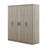 4-Door Wardrobe With Drawer, A Must-Have For Bedroom Organization And Decor Enhancement.