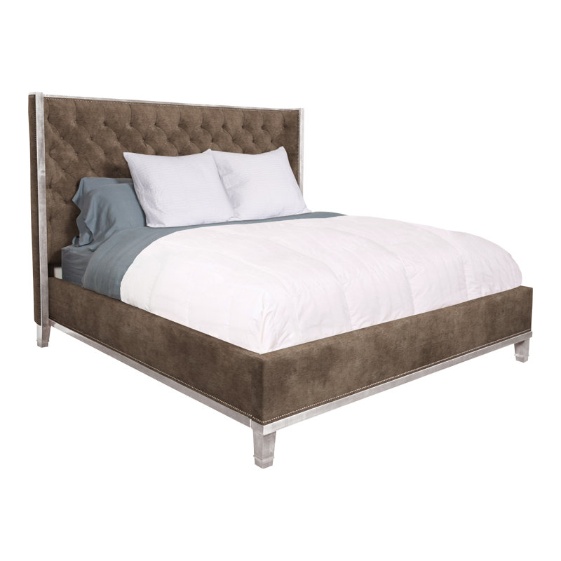 Michael Weiss Bed, Ian Pewter, Dove Gray, Queen