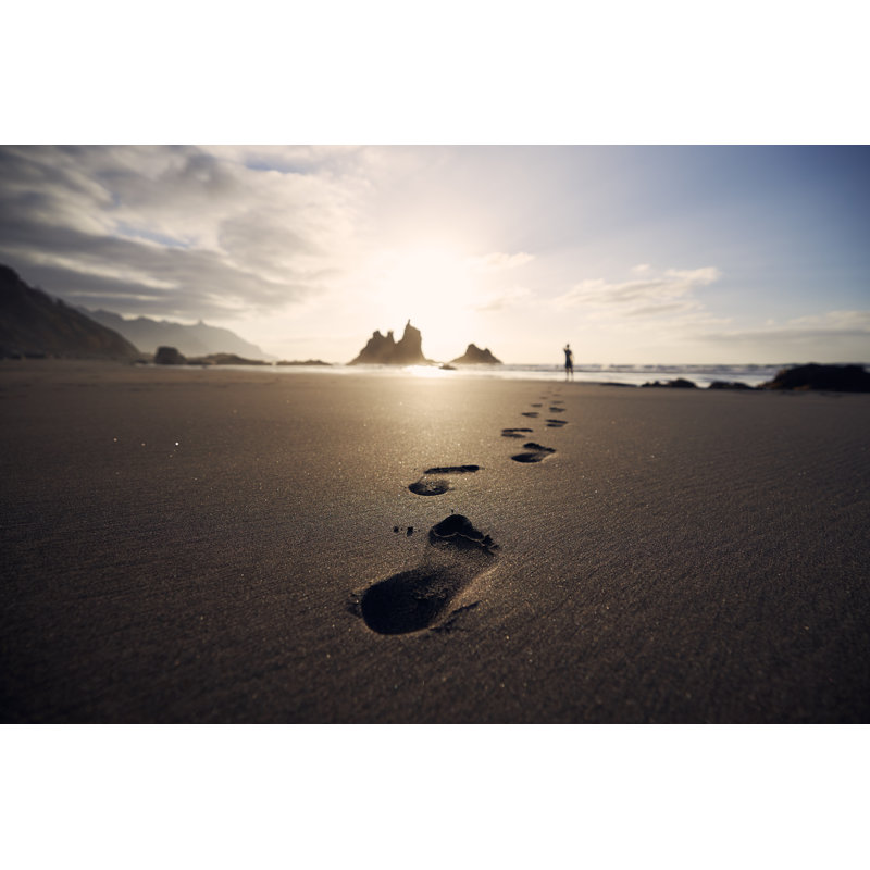 Footprints In Sand by Chalabala - Wrapped Canvas Print, 51cm H x 76cm W