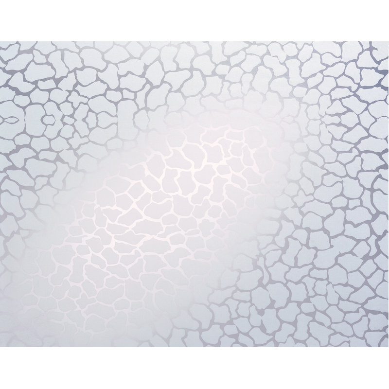 Film de fenêtre statique intimité réutilisable en verre d'intimité, Iceburg / Lava, rouleau 17 po x 59 po