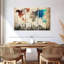 Abalone coloré, ensemble de 3 cartes du monde sur toile-516084610