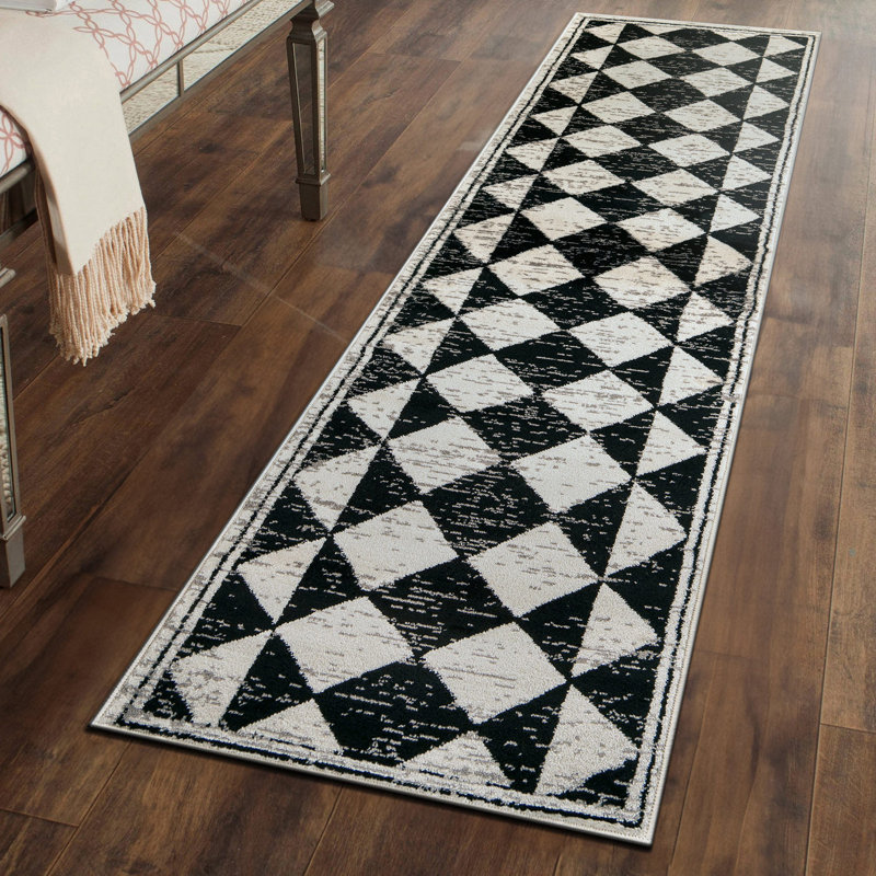 Tapis géométrique bohémien, Tapis de couloir 2 pi 2 po x 8 pi
