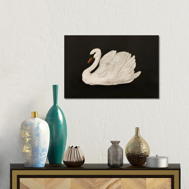 «Mute Swan», reproduction d'art sur toile encadrée, H 12 po x l 18 po, Toile tendue, Ne s’applique pas