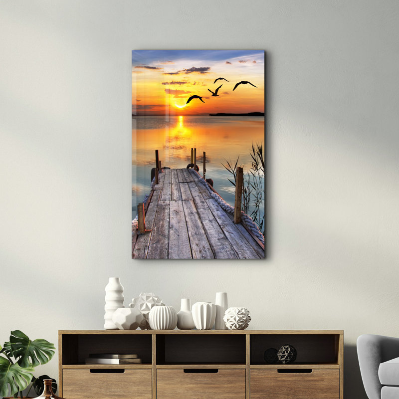 Elegant Tempered Glass Wall Art Painting, 13.8 x 21.7 inches | 100% Tempered Glass, Thickness: 0.16 inches | UV Printed for Vibrant Colors | Perfect for Home Decor, Living Room, & Office Spaces
