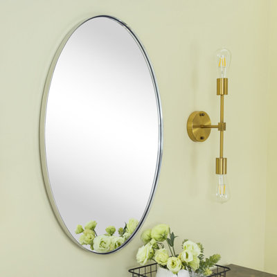 Javell Metal Oval Mirror