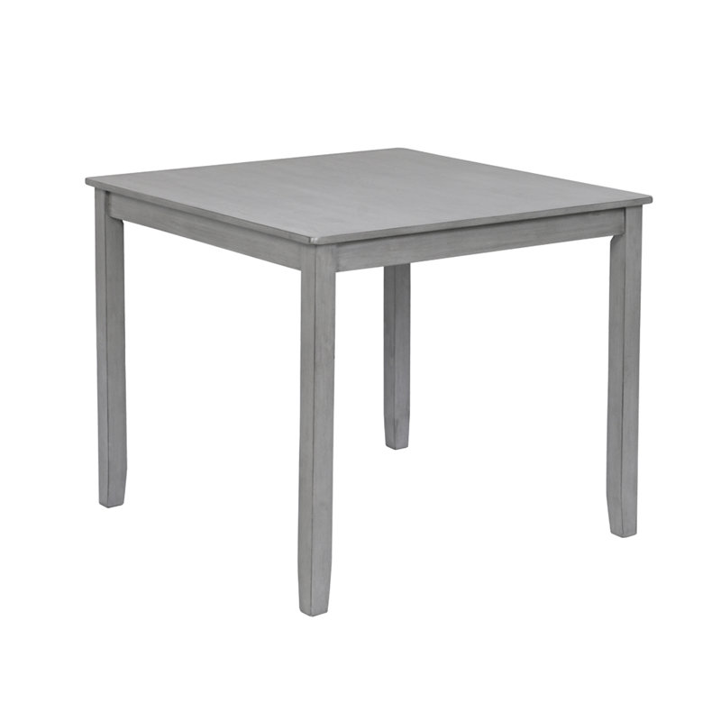 Table de salle à manger en bois carrée, table de cuisine pour petit espace, table de salle à manger pour 4 personnes, Grayonly