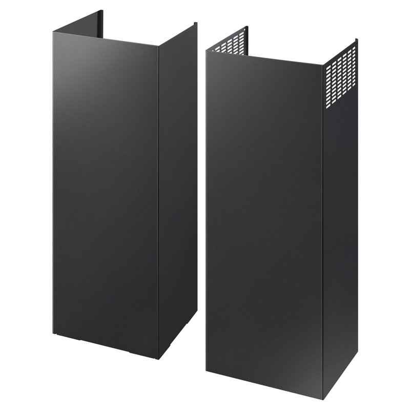 Extension de cheminée de hotte Samsung, Acier inoxydable noir mat résistant aux empreinte