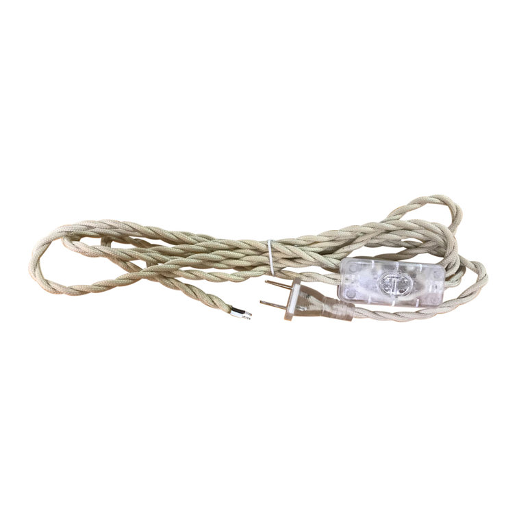 RoyalDesigns Twisted Fabric Covered Lamp Cord | Wayfair