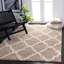 Tapis ivoire / beige à motif géométrique Alonnah-1036207323