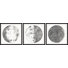 Callaway Magnificent Moon by Marmont Hill - 3 Piece Single Picture Frame Print Set