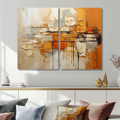 Chineka - Abstract Collages Wall Art 2 Pieces