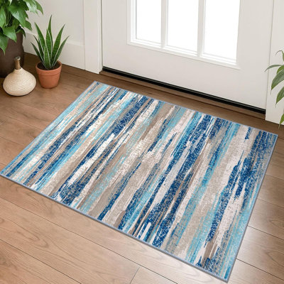 Area Rugs Washable Non Slip Rug With Rubber Backing for Living Room Bedroom