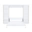 Grand lit avec bureau et bibliothèque, blanc - bois de pin massif Gain de place pour la chambre à coucher. Aucune boîte à ressorts nécessaire. Vaste espace de rangement. Étagère à livres pliable, point important, animé