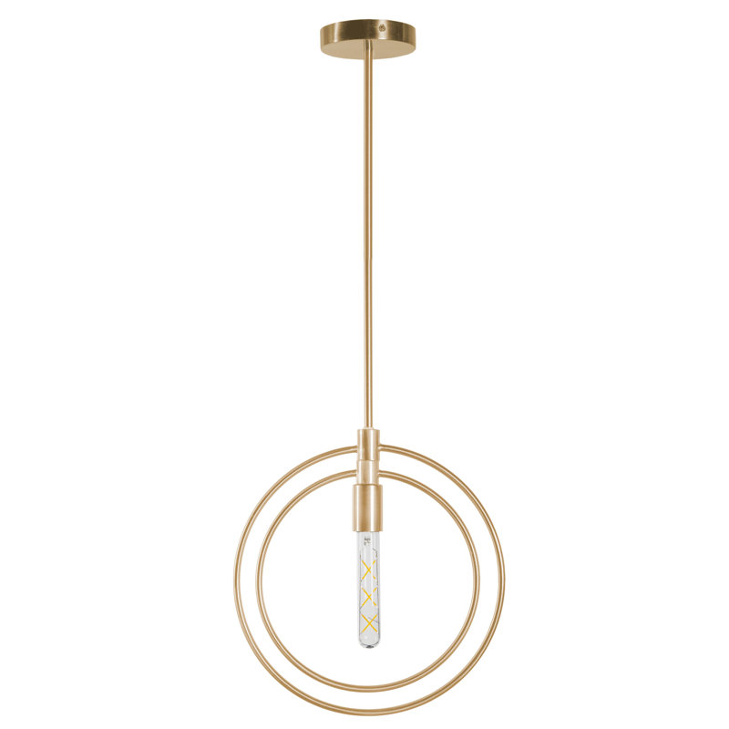 Nova 1 - Light Brass Single Pendant