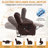 Breathable Leather Dual Motor Assist Power Lift Recliner Chair With Heating And Massage, Lay Flat Power Recliner For The Elderly-1217030281