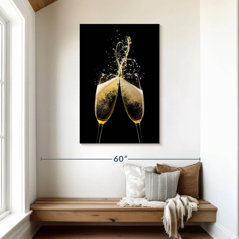 Champagne Yarlin, H 45 po x l 30 po