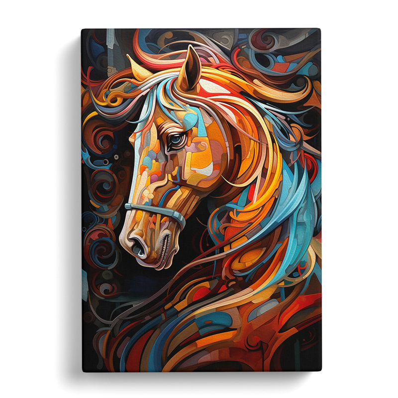 Horse Orphism No.2 - Print, 76cm H x 50cm W x 3cm D